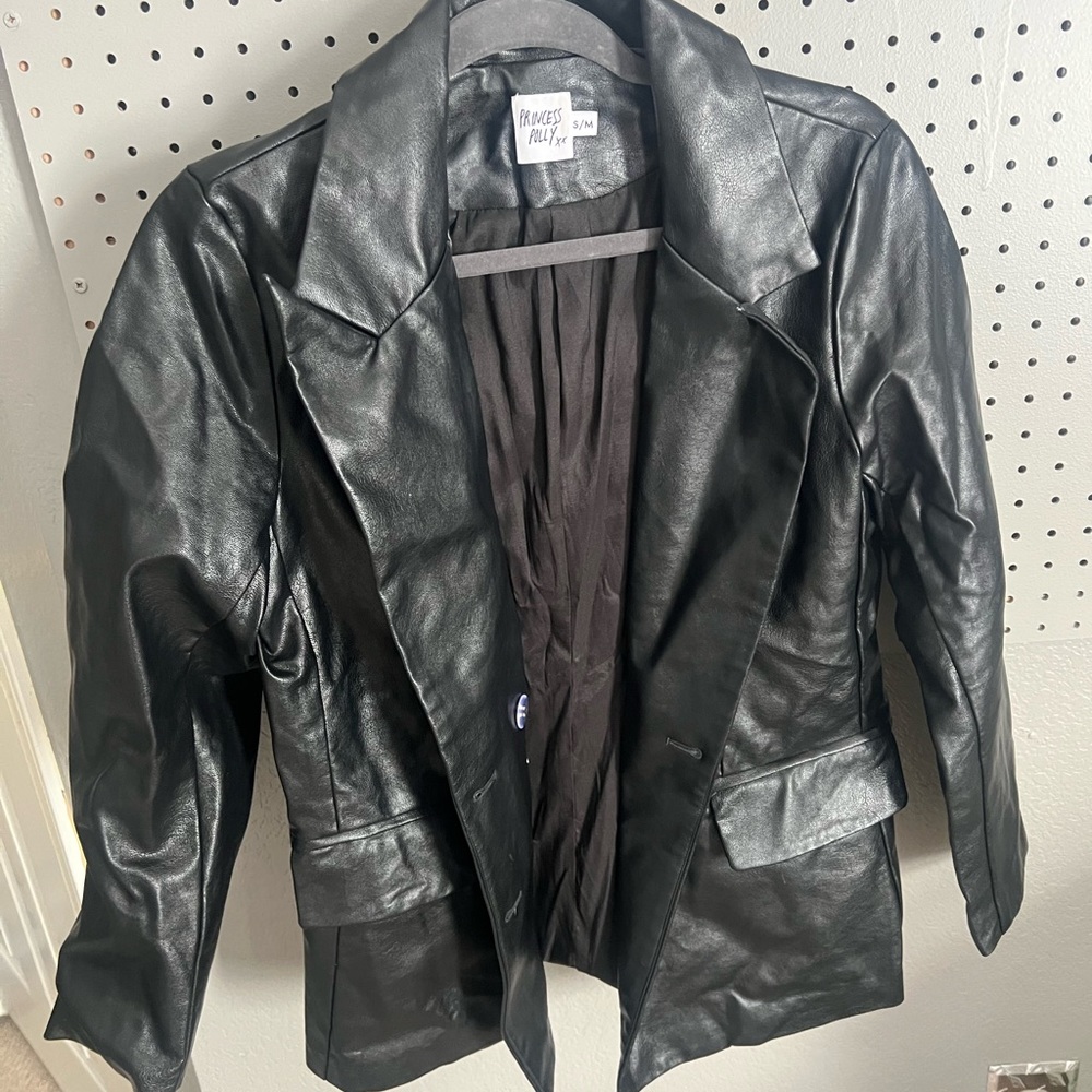 Princess Polly Leather Blazer